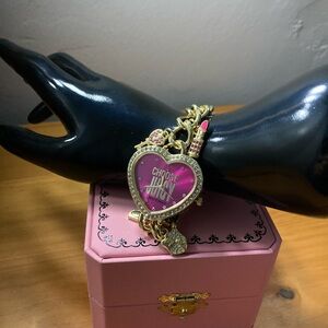 COPY - RARE Juicy Couture Silver Charms Bracelet Watch |